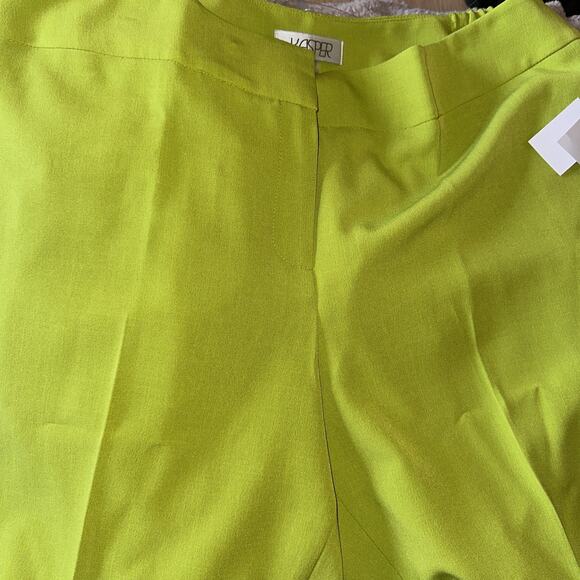 Kasper Women's Fly Front Slim Pant Kiwi Us 16w - Picture 1 of 2